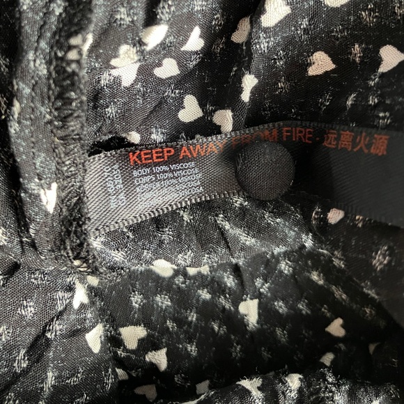 Anthropologie Heart Starburst Puff Sleeve Juliet Mini Dress NWOT - Picture 10 of 13